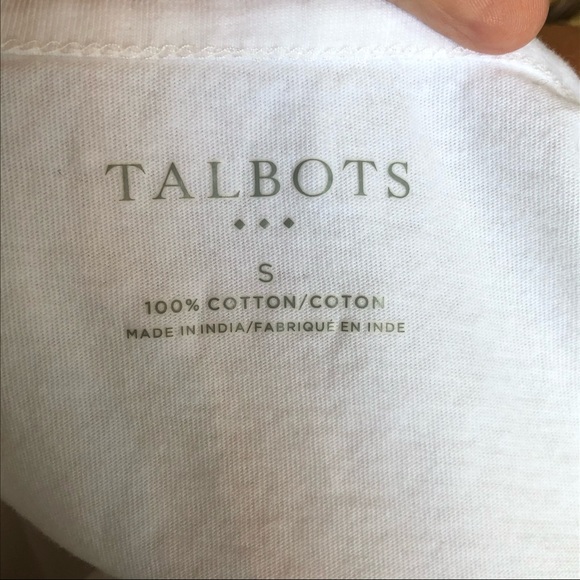 ⭐️ Talbots Short Sleeve Embroidered Tee - SMALL - Picture 7 of 8